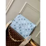 LV M22953 Louis Vuitton Coussin PM Tricolor Taška Modrá
