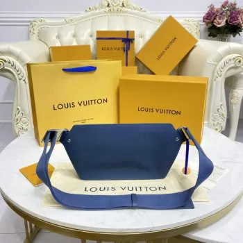 LV M57081 Louis Vuitton Takeoff Slingbag Námořnická modrá