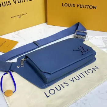 LV M57081 Louis Vuitton Takeoff Slingbag Námořnická modrá