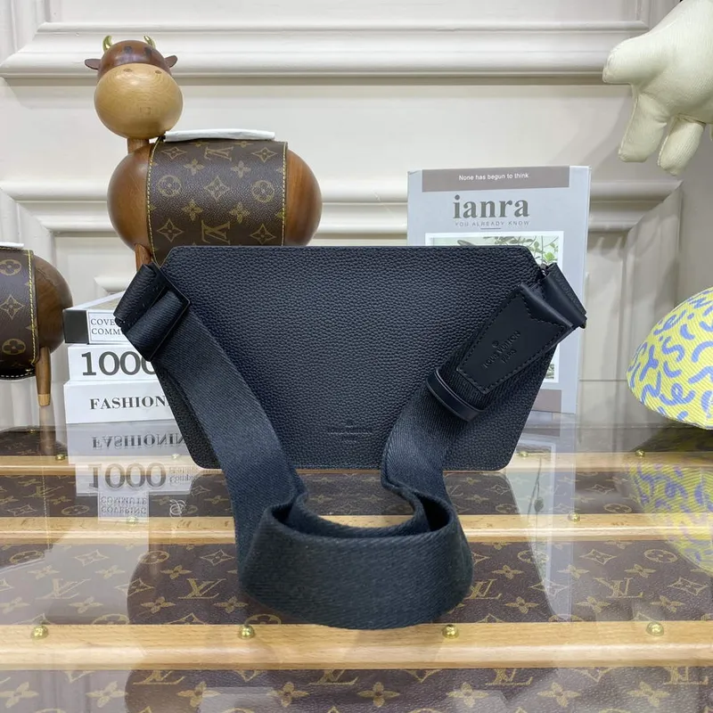 LV M57081 Louis Vuitton Taška přes rameno Takeoff Černá