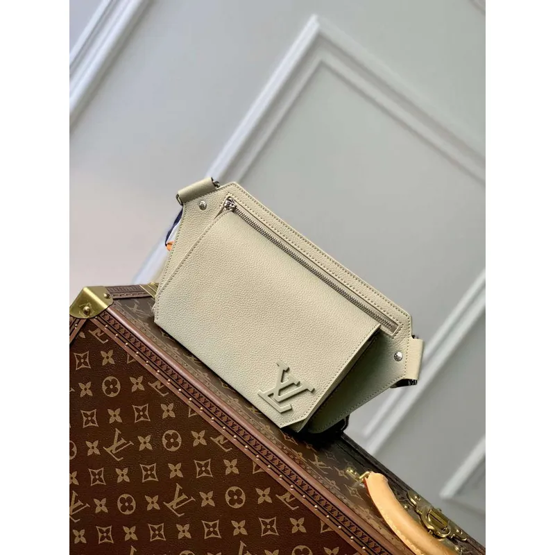LV M22665 Louis Vuitton Taška přes rameno Takeoff Šedá