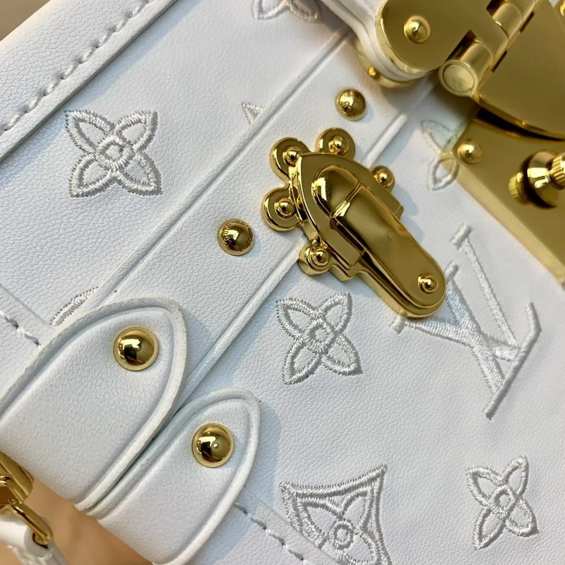 LV M20847 Louis Vuitton Petite Malle Kabelka Bílá