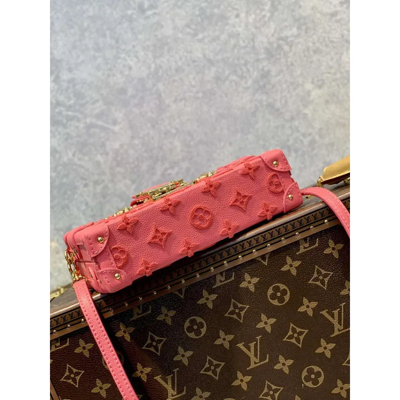 LV M20745 Louis Vuitton Petite Malle Kabelka Fluo Růžová