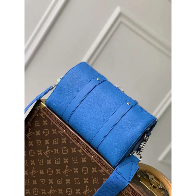 LV M22486 Louis Vuitton City Keepall Cestovní taška Jasně modrá