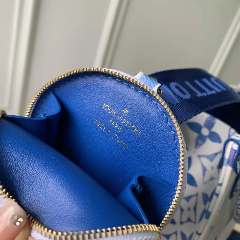 LV M22976 Louis Vuitton OnTheGo PM Kabelka Modrá