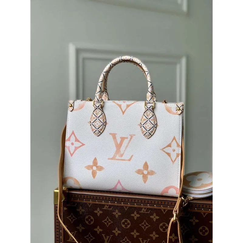 LV M22976 Louis Vuitton OnTheGo PM Kabelka Béžová