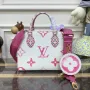LV M22976 Louis Vuitton OnTheGo PM Kabelka Růžová