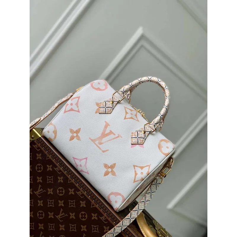 LV M22987 Louis Vuitton Speedy Bandoulière 25 Kabelka Béžová