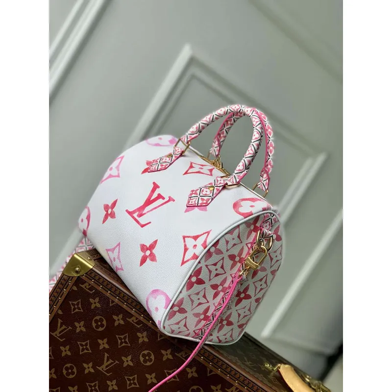 LV M23073 Louis Vuitton Speedy Bandoulière 25 Kabelka Růžová