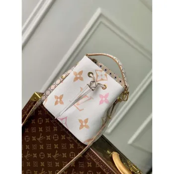 LV M22985 Louis Vuitton Néonoé BB Kabela na řetěz béžová