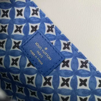 LV M23055 Louis Vuitton Pochette Métis MM Kabelka Modrá