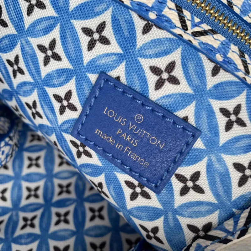 LV M22979 Louis Vuitton Neverfull MM Taška Modrá