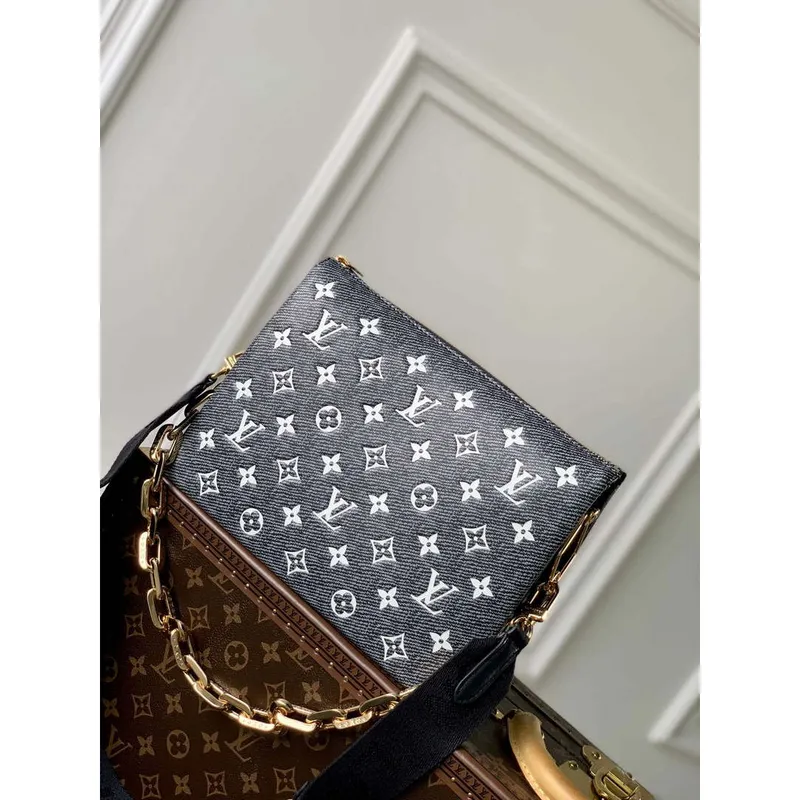 LV M23071 Louis Vuitton Coussin PM Taška Modrá