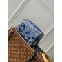 LV M22588 Louis Vuitton Mini Soft Trunk Bag Abyss Blue