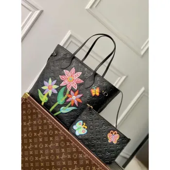 LV M21733 Louis Vuitton LV x YK Neverfull MM Taška Černá