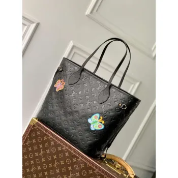 LV M21733 Louis Vuitton LV x YK Neverfull MM Taška Černá