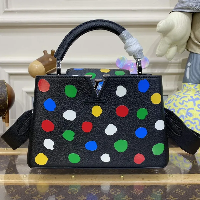 LV M21663 Louis Vuitton LV x YK Capucines BB Taška Černá