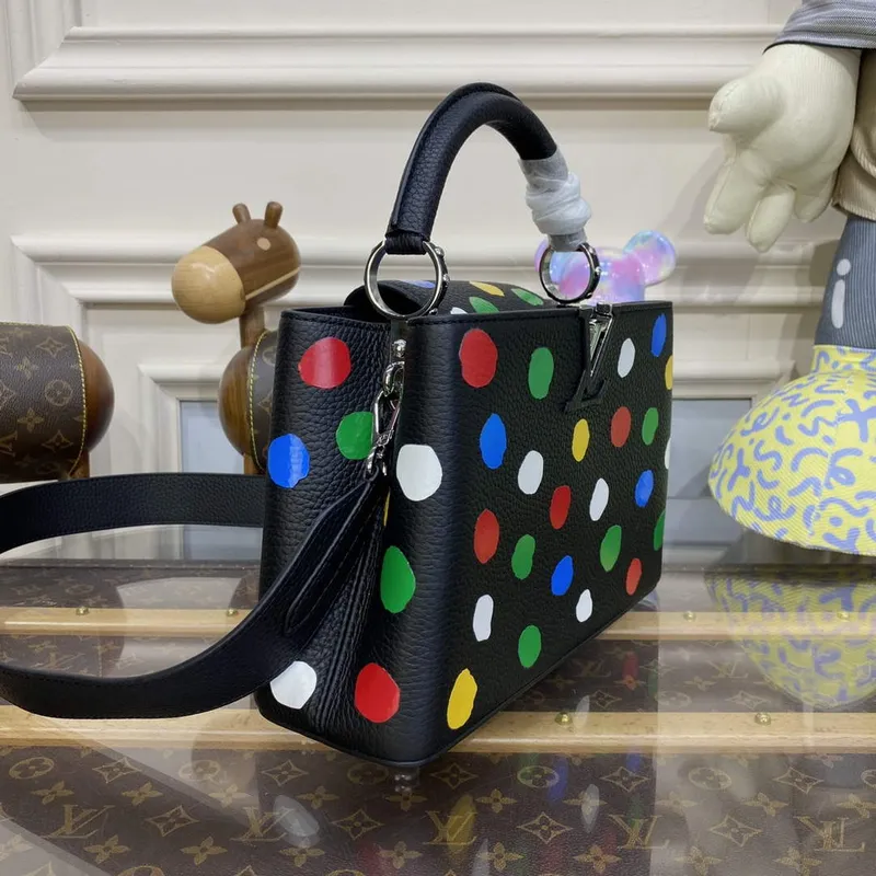 LV M21663 Louis Vuitton LV x YK Capucines BB Taška Černá