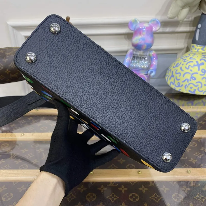 LV M21663 Louis Vuitton LV x YK Capucines BB Taška Černá