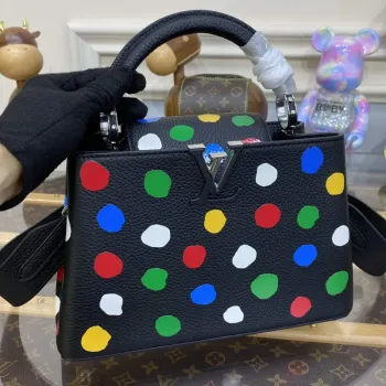 LV M21663 Louis Vuitton LV x YK Capucines BB Taška Černá