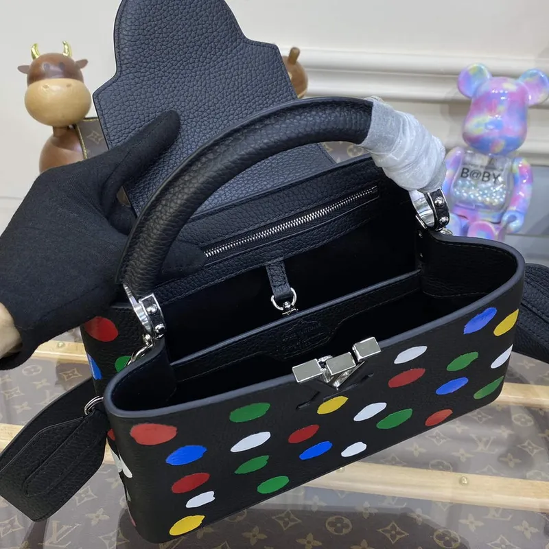 LV M21663 Louis Vuitton LV x YK Capucines BB Taška Černá