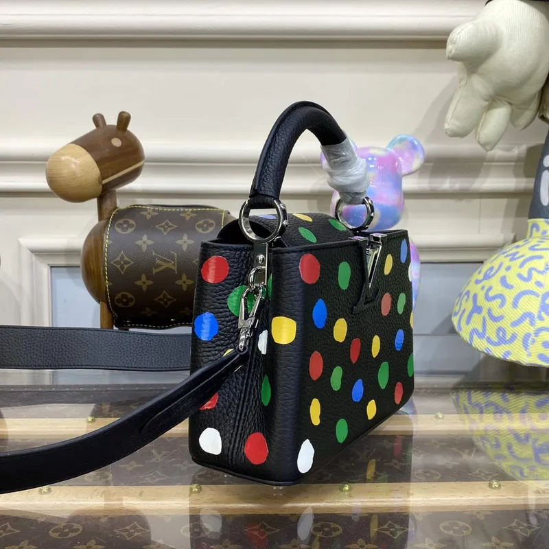 LV M21663 Louis Vuitton LV x YK Capucines Mini Taška Černá