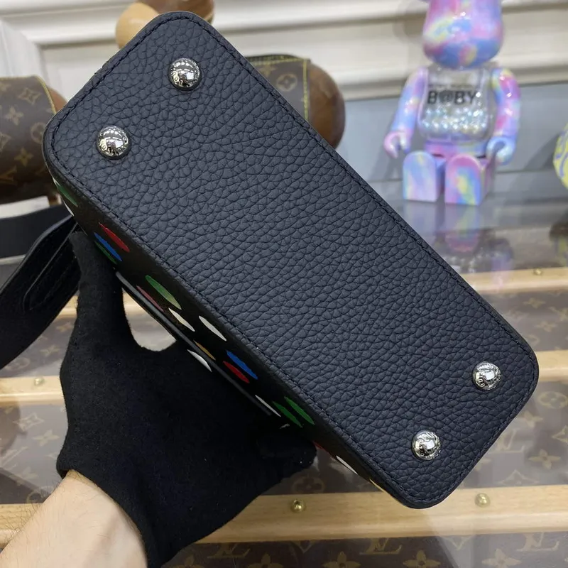 LV M21663 Louis Vuitton LV x YK Capucines Mini Taška Černá