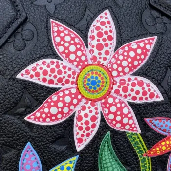 LV M46415 Louis Vuitton LV x YK Speedy Bandoulière 25 Taška Černá