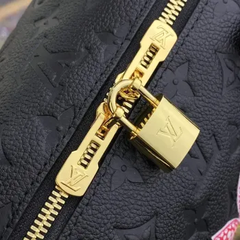 LV M46415 Louis Vuitton LV x YK Speedy Bandoulière 25 Taška Černá