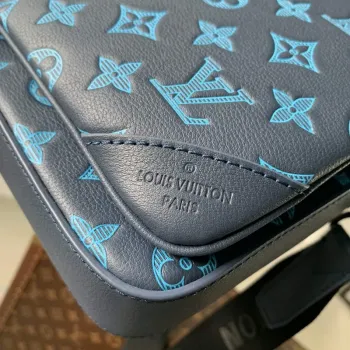 LV M46604 Louis Vuitton Trio Messenger Námořnická řeka modrá
