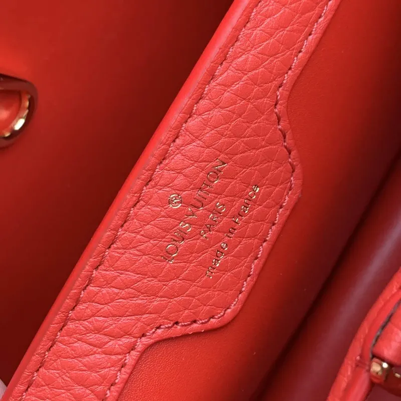 LV N80741 Louis Vuitton Capucines MM Kabelka Světle hnědá