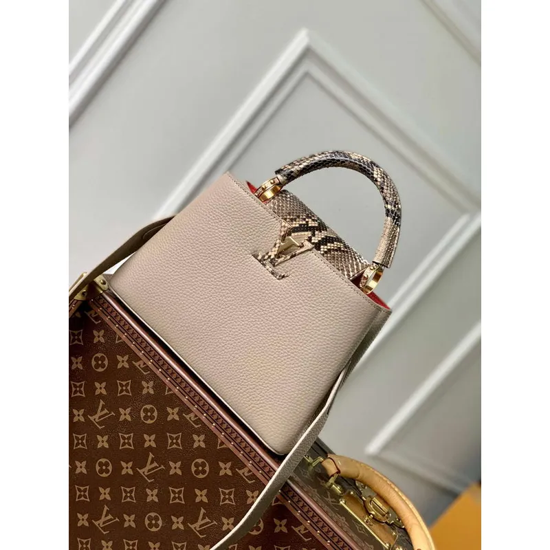 LV N80741 Louis Vuitton Capucines BB Kabelka Světle hnědá
