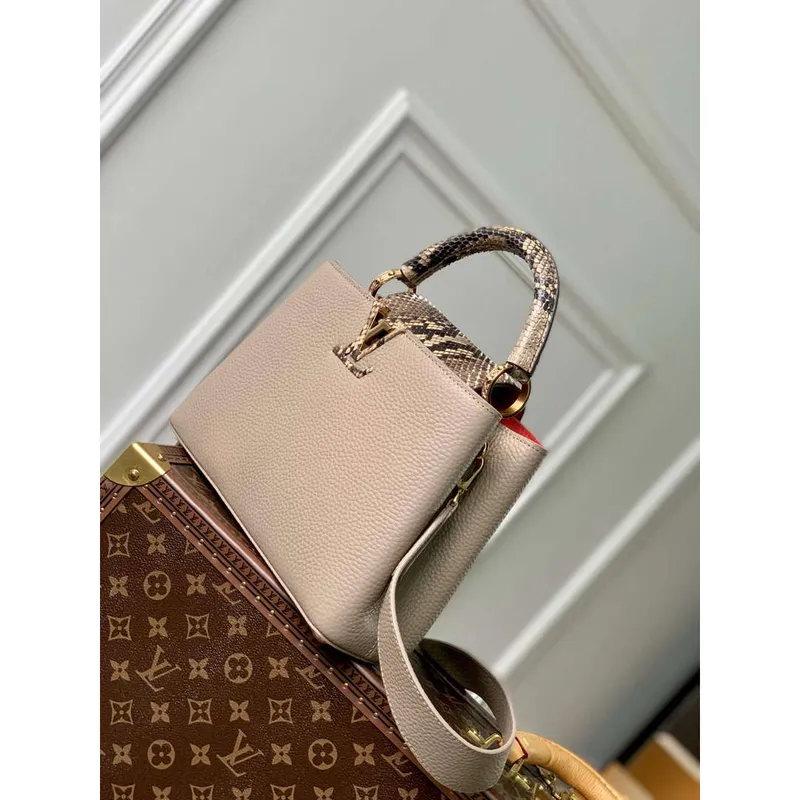 LV N80741 Louis Vuitton Capucines BB Kabelka Světle hnědá