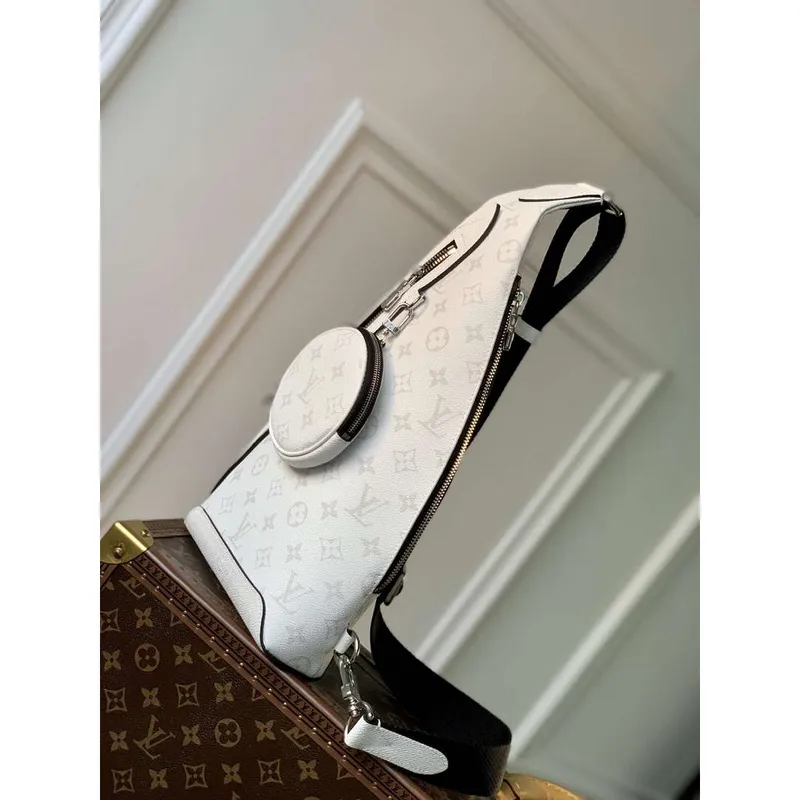LV M30936 Louis Vuitton Duo Sling Bag Bílá