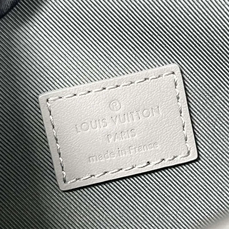 LV M81746 Louis Vuitton Steamer Nositelná peněženka šedá kůže