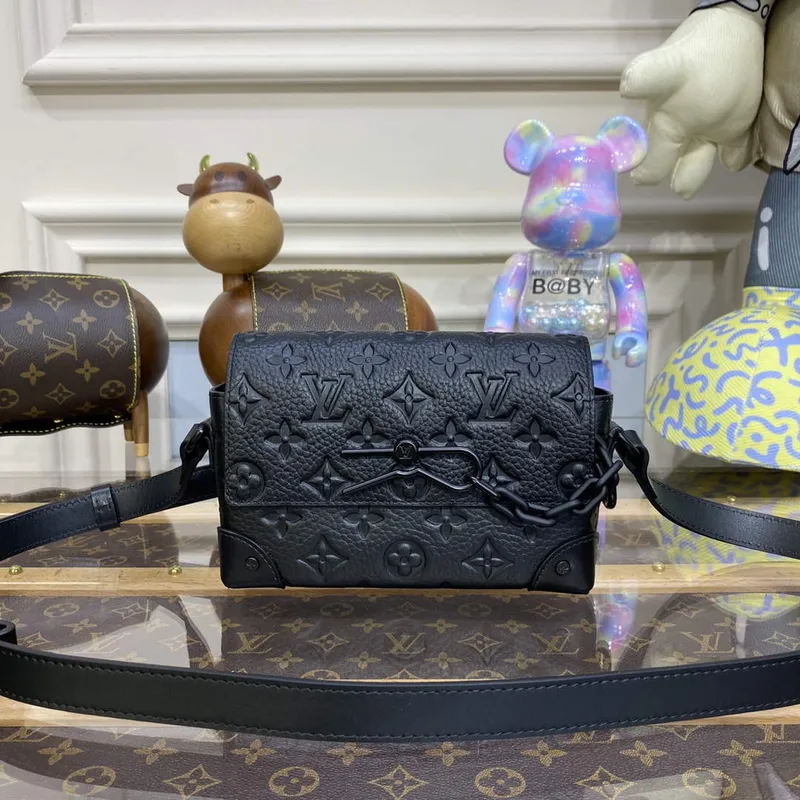 LV M81746 Louis Vuitton Steamer Nositelné peněženka Černá kůže