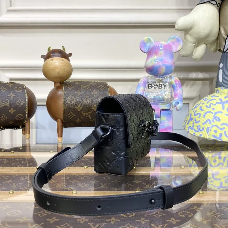 LV M81746 Louis Vuitton Steamer Nositelné peněženka Černá kůže