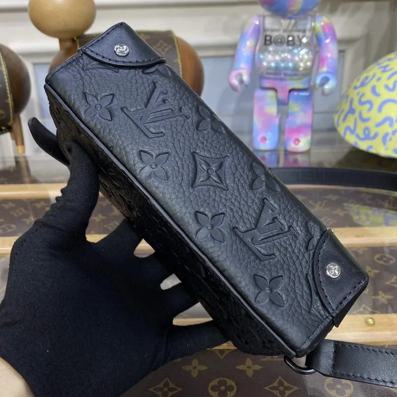 LV M81746 Louis Vuitton Steamer Nositelné peněženka Černá kůže