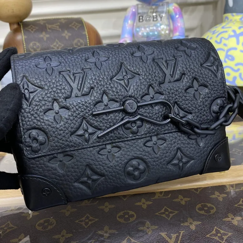 LV M81746 Louis Vuitton Steamer Nositelné peněženka Černá kůže