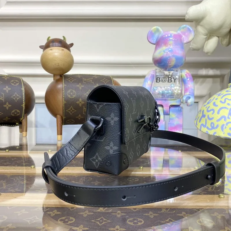 LV M81783 Louis Vuitton Steamer Nositelná peněženka Černá