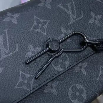 LV M81783 Louis Vuitton Steamer Nositelná peněženka Černá