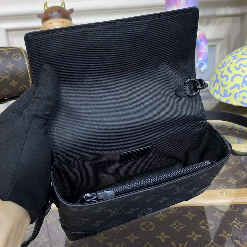 LV M81783 Louis Vuitton Steamer Nositelná peněženka Černá