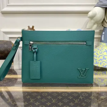 LV M69837 Louis Vuitton Taška Takeoff Pouch Jade zelená