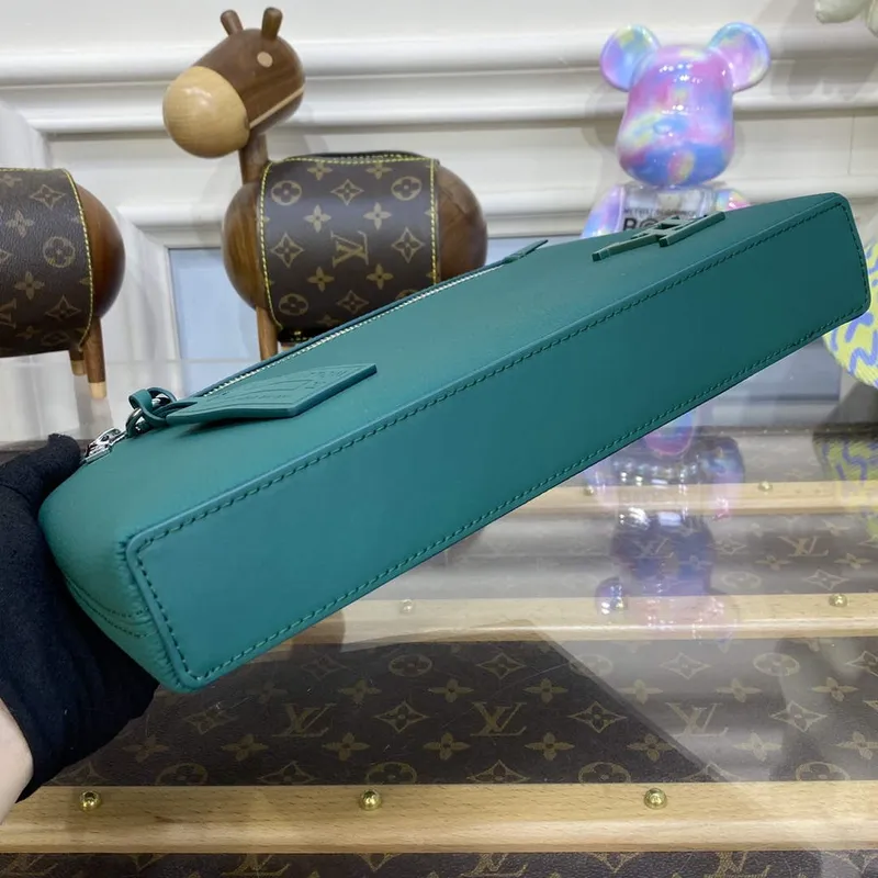 LV M69837 Louis Vuitton Taška Takeoff Pouch Jade zelená