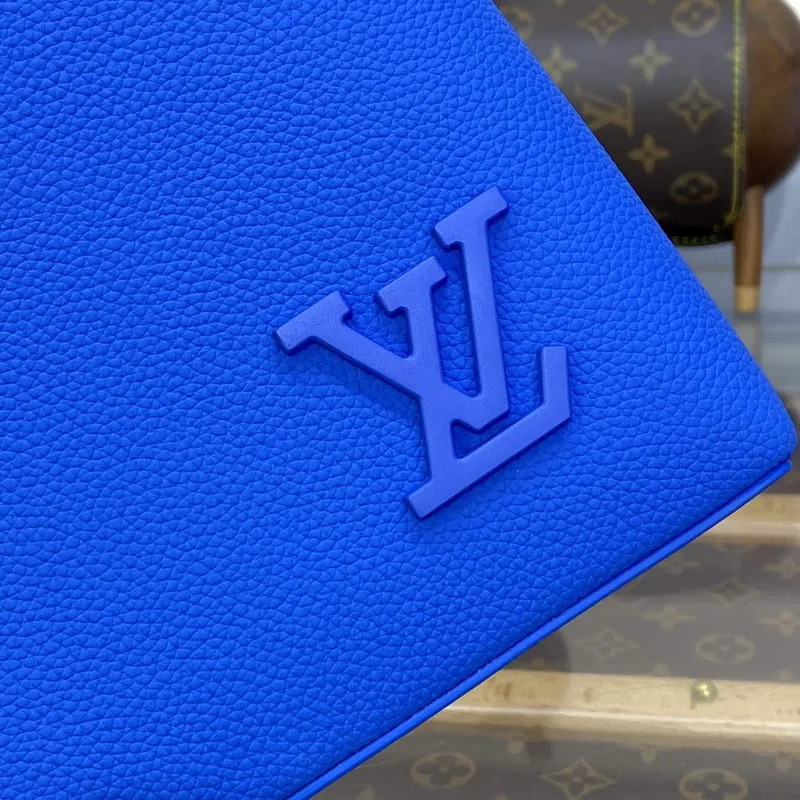LV M69837 Louis Vuitton Taška Takeoff Pouch Dop modrá