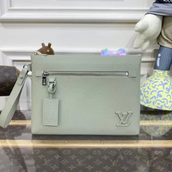 LV M69837 Louis Vuitton Taška Takeoff Pouch Šedá asfaltová