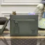 LV M69837 Louis Vuitton Taška Takeoff Pouch Armádní Zelená