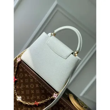 LV M22375 Louis Vuitton Capucines BB Kabelka Bílá