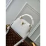 LV M22375 Louis Vuitton Capucines Mini Kabelka Bílá