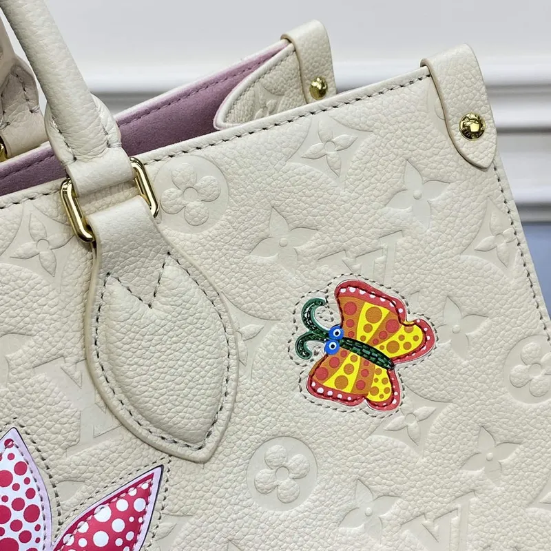 LV M46416 Louis Vuitton LV x YK OnTheGo MM Taška Bílá